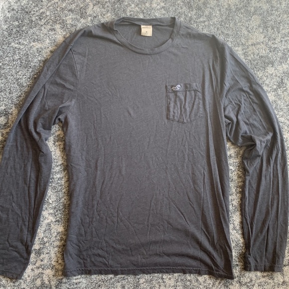 Hollister Long-Sleeve Pocket Shirt - Picture 3 of 8